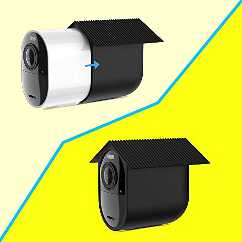 HOLACA Weatherproof Silicone Skin(3 pcs) for Arlo Ultra 4K Arlo Ultra 2 Arlo Pro 3,Arlo Pro 4 Arlo Pro 5S Arlo Pro 6 Sunproof Silicone Case - Anti-Scratch Protective Cover - Extra Protection (Black) - Image 2