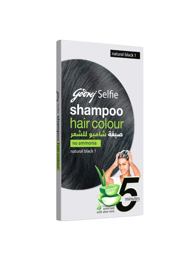 جودريج شامبو صبغة للرجال، أسود طبيعي - 18 مل