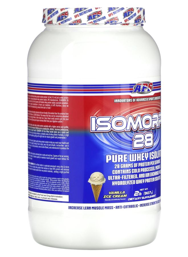 APS Isomorph 28 Pure Whey Isolate Vanilla Ice Cream 2 lb (907 g) - Image 2