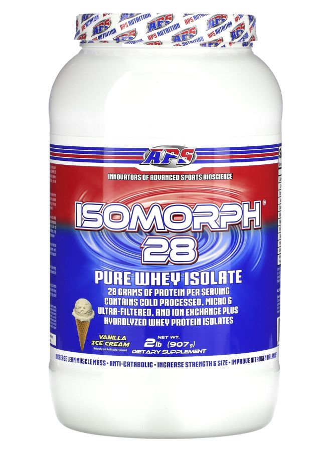 APS Isomorph 28 Pure Whey Isolate Vanilla Ice Cream 2 lb (907 g) - Image 1