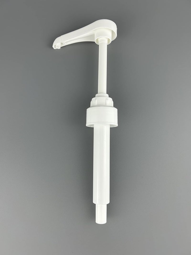 POFFYA Syrup Pump for Monin 750ml Glass Bottle, White Coffee Syrup Pump with Tip Cover Included (2) - Image 2
