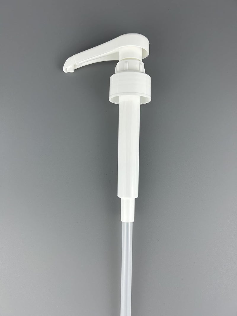 POFFYA Syrup Pump for Monin 750ml Glass Bottle, White Coffee Syrup Pump with Tip Cover Included (2) - Image 4