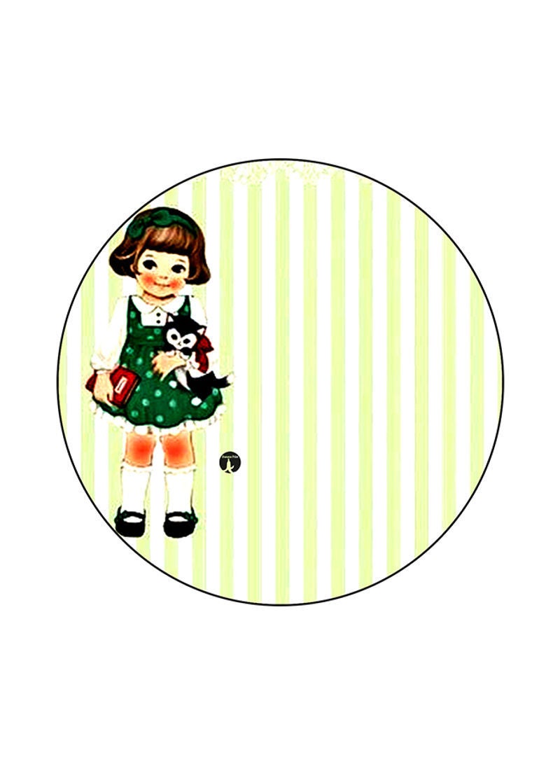 RKN A Girl Printed Mouse Pad Multicolour