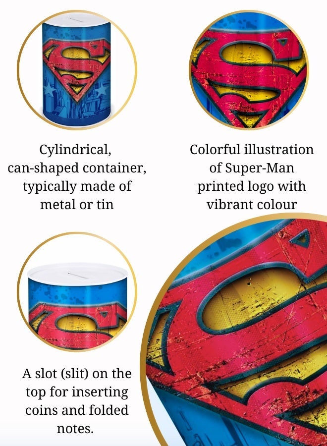 STOR METALLIC COIN BOX SUPERMAN ICON MONEY BANK - Image 3