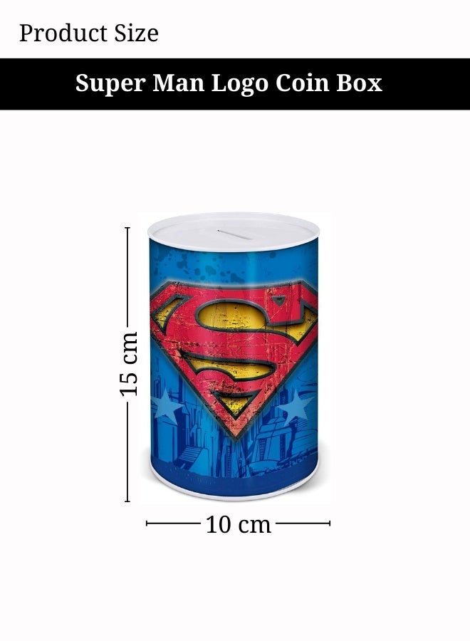 STOR METALLIC COIN BOX SUPERMAN ICON MONEY BANK - Image 4