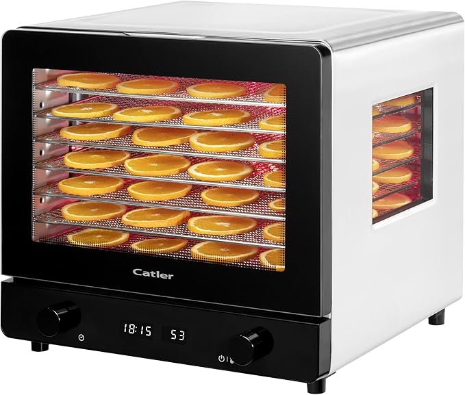 Catler Solar Food Dehydrator FD 4020– 1000W Infrared Drying with 8 Stainless Steel Trays, 35–70°C Temperature Control, 48-Hour Timer, Touch Panel with Control Knob - Image 1