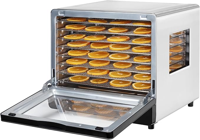 Catler Solar Food Dehydrator FD 4020– 1000W Infrared Drying with 8 Stainless Steel Trays, 35–70°C Temperature Control, 48-Hour Timer, Touch Panel with Control Knob - Image 2