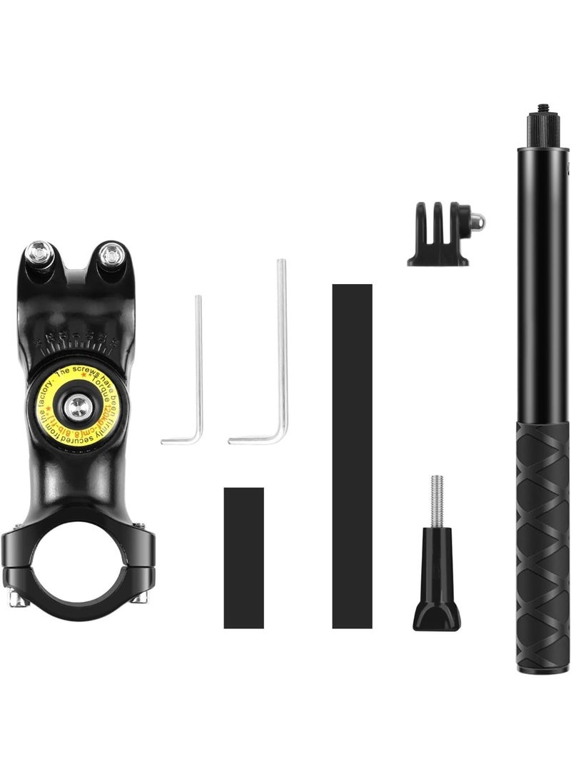 eWINNER Motorcycle Invisible Selfie Stick Handlebar Mount Motorcycle Bike Camera Bracket/Bicycle Clamp Mount for GoPro Hero 13 12 11 10 9 8 /for Insta360 X5 X4 X3/for DJI Osmo Action 5 PRO 4 3 Camera - Image 4