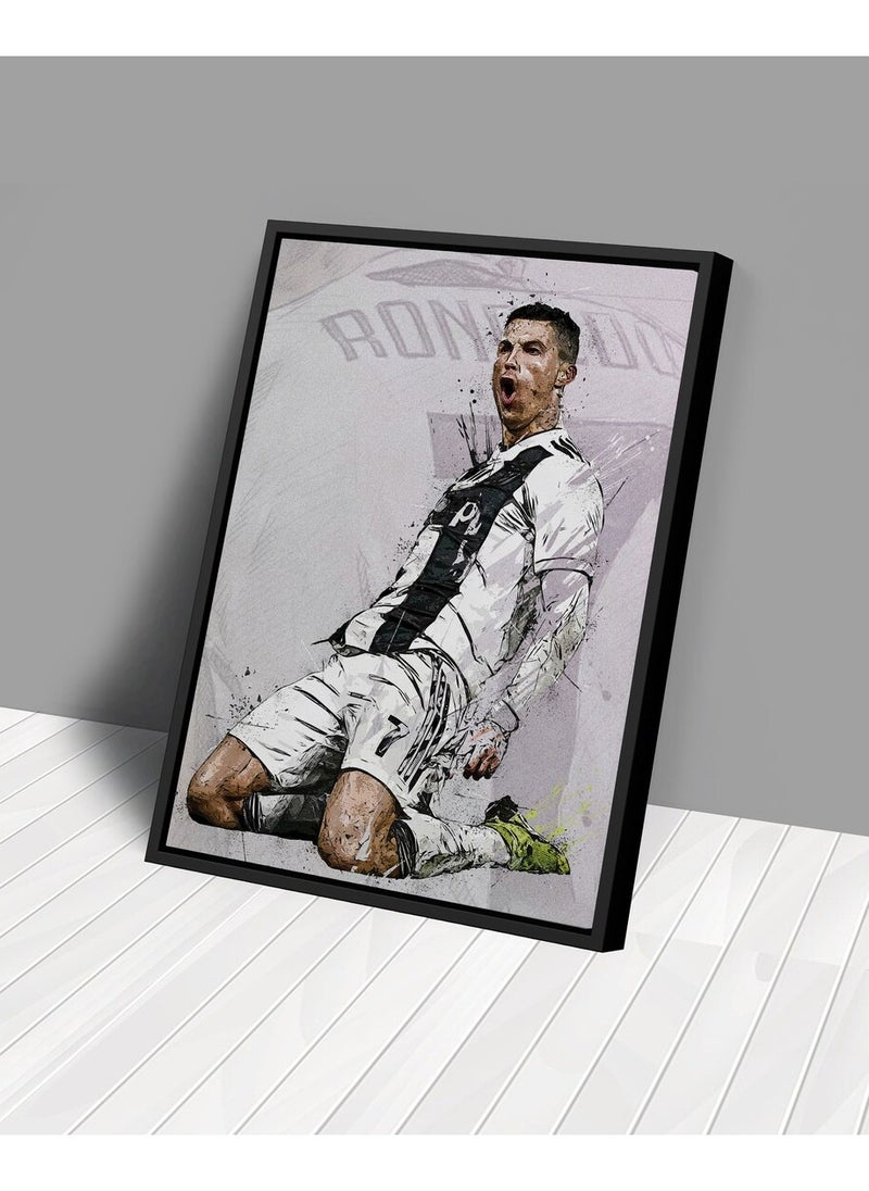 URBANTRANDS Home Decor Football Poster Wall Art Frame  - Image 1