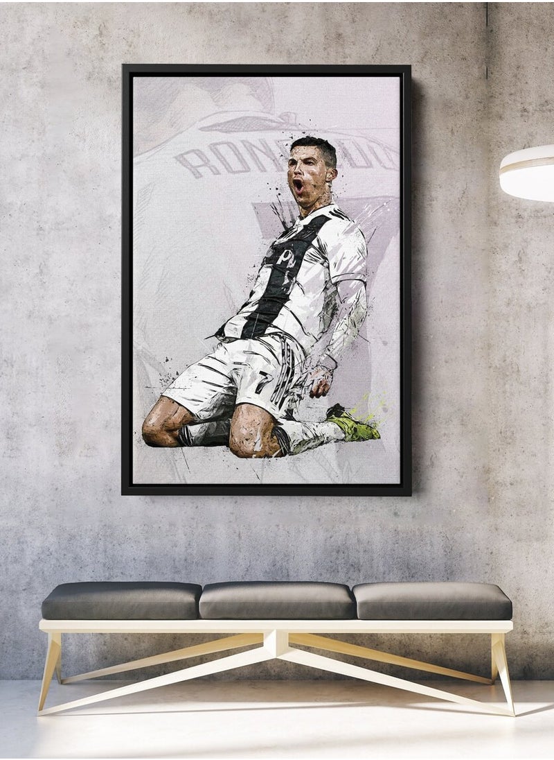URBANTRANDS Home Decor Football Poster Wall Art Frame  - Image 3