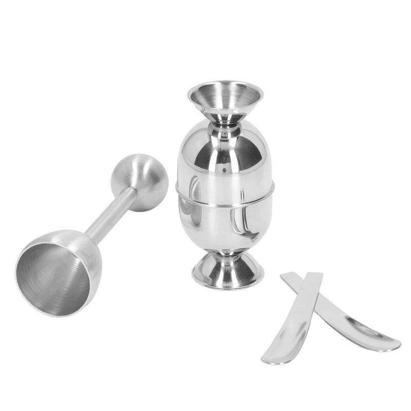 Boiled Egg Tool Set Stainless Steel Egg Cup with Spoon Kitchen Cooking Tool for Household - Image 2