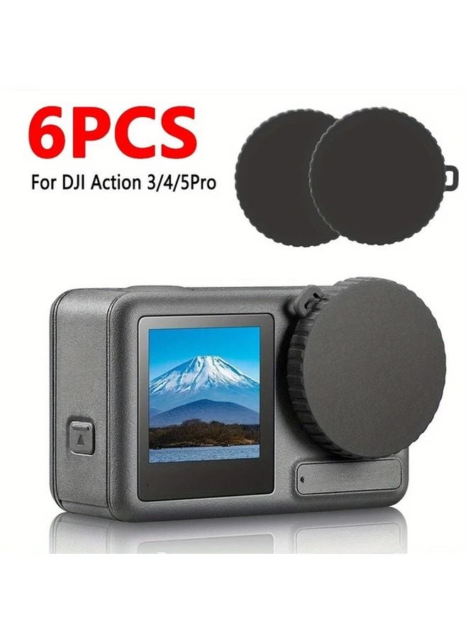 6 PCS Silicone Lens Protective Cover For DJI Osmo Action 5 Pro 4 3 Camera - Image 2