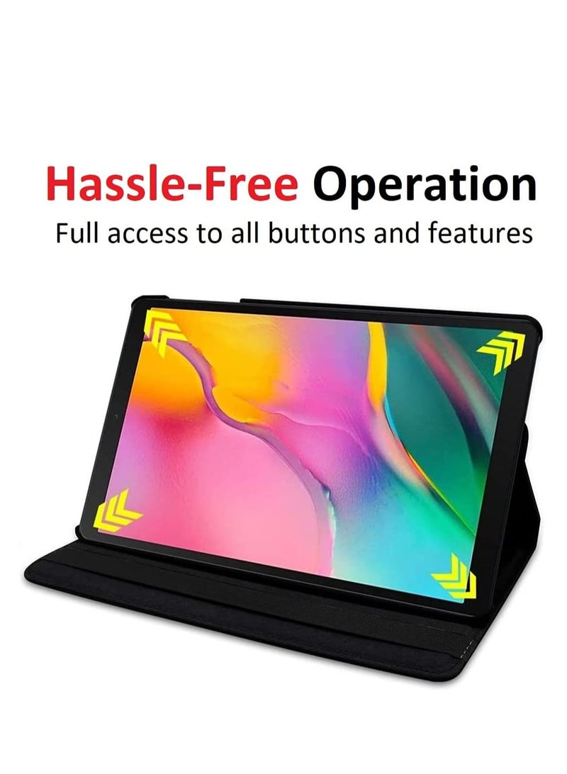 360 Degree Rotating Stand Auto Sleep Wake Folio Leather Smart Cover for Samsung Galaxy Tab S6 Lite 10.4" 2020 Tablet - Image 2