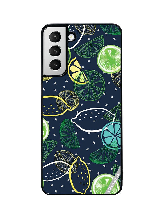 VR CREATIVE Protective Case Cover For Samsung Galaxy S22 5G Lemon Design Multicolour - Image 1