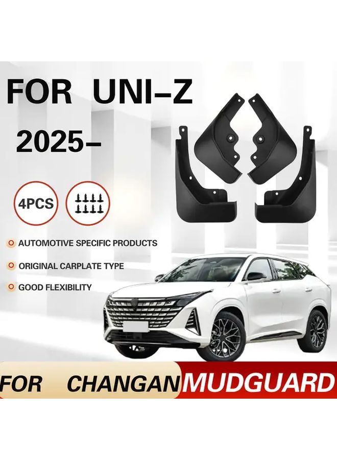 4 قطع من واقيات الطين الثقيلة لسيارة UNI-Z SUV موديل 2025 - مانعة للماء لجميع الأحوال الجوية - أمامية وخلفية - Image 1