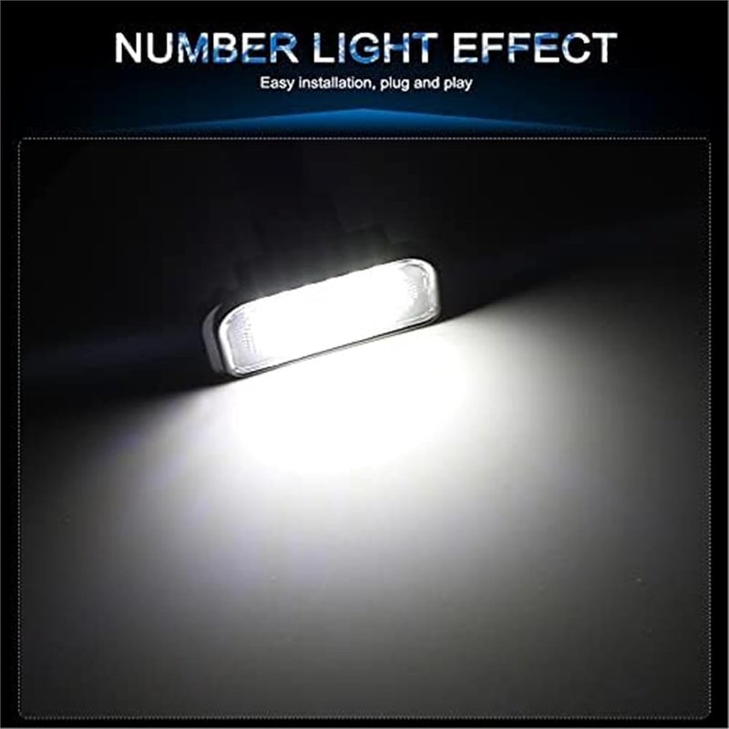 QASULER 2Pcs LED License Plate Light for Mercedes-Benz - Image 3