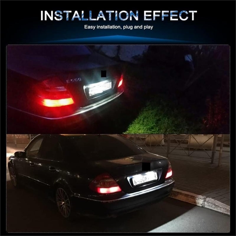 QASULER 2Pcs LED License Plate Light for Mercedes-Benz - Image 2