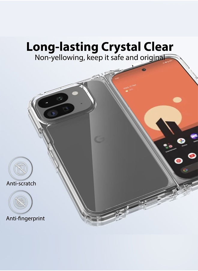 CATANES - (for Google Pixel 9 Pro Fold 2024/Pixel Fold 2 2024) 3 Pack, Case and 2 Screen Protectors Lightweight Soft Clear Shock Resistant Anti-Yellowing Anti-Fingerprint Cover - Image 1