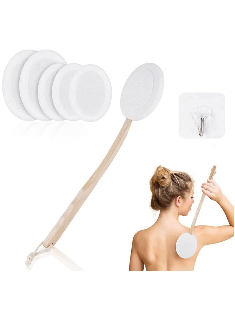 KASTWAVE 8PCS Back Shower Aid Scrubbing Brushes Gentle Skin Care Body Care Brushes for Men Women Children - Image 1