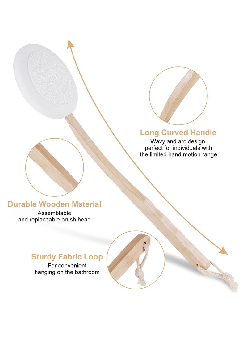 KASTWAVE 8PCS Back Shower Aid Scrubbing Brushes Gentle Skin Care Body Care Brushes for Men Women Children - Image 2