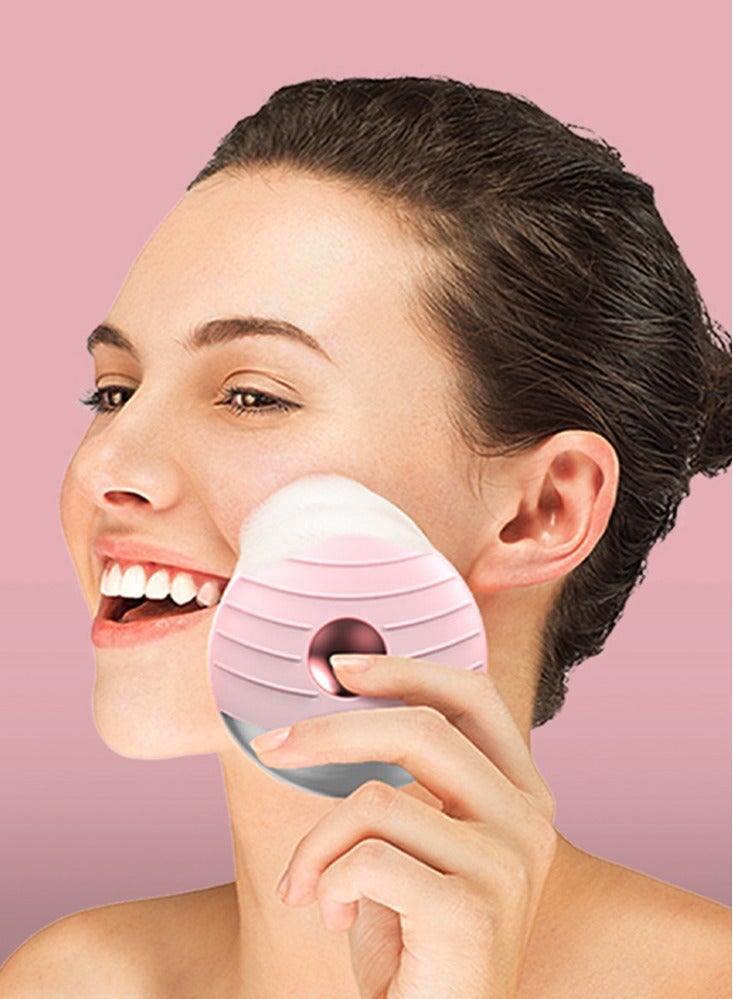 Perfii Multi-Functional Facial Cleanser Coarse Brush for Deep Cleaning Gentle Tiny Brush for Delicate Skin Thoroughly Removes Makeup Three Adjustable Gears with Heating Emulsification - Image 3