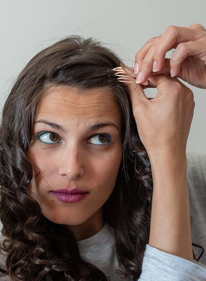 NIBEMINENT Snap Hair Clips, Double Grip Metal Anti-Slip Women Clips Decorative Accessories for Ladies and Girls (20pcs, Rose Gold) - Image 5