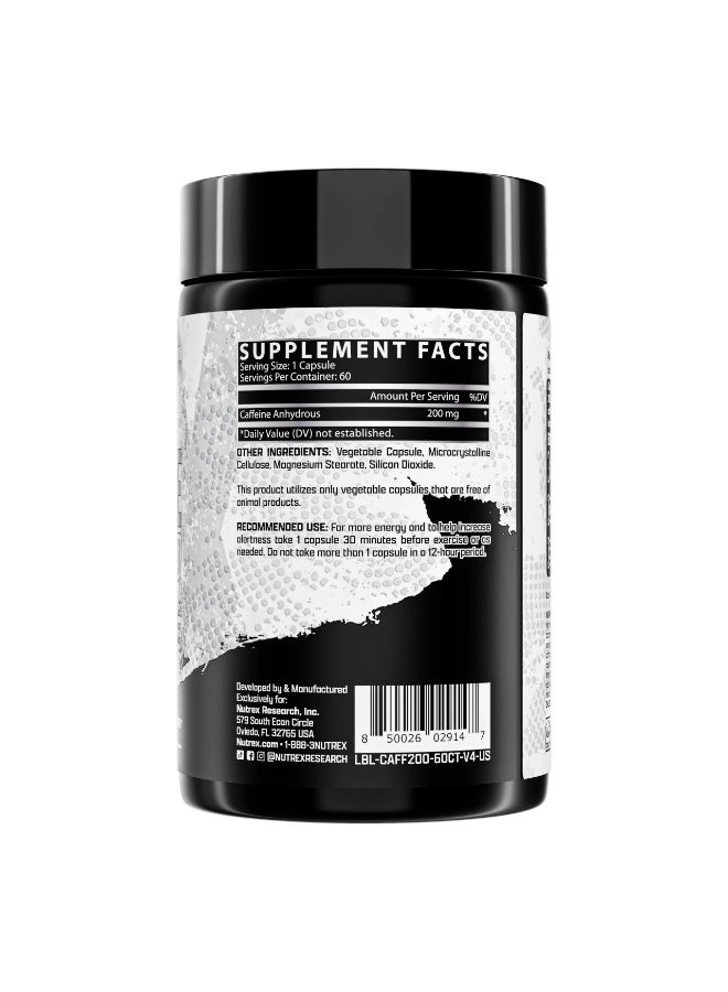 نورتكس ريسيرش نوتريكس كافيين 200، 60 كبسولة سائلة - Image 3