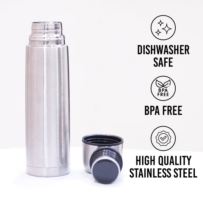Fijoo Best Stainless Steel Coffee Thermo, BPA Free, New Triple Wall Insulated, Hot & Cold for Hours. (34 OZ/1000ML) - Image 2