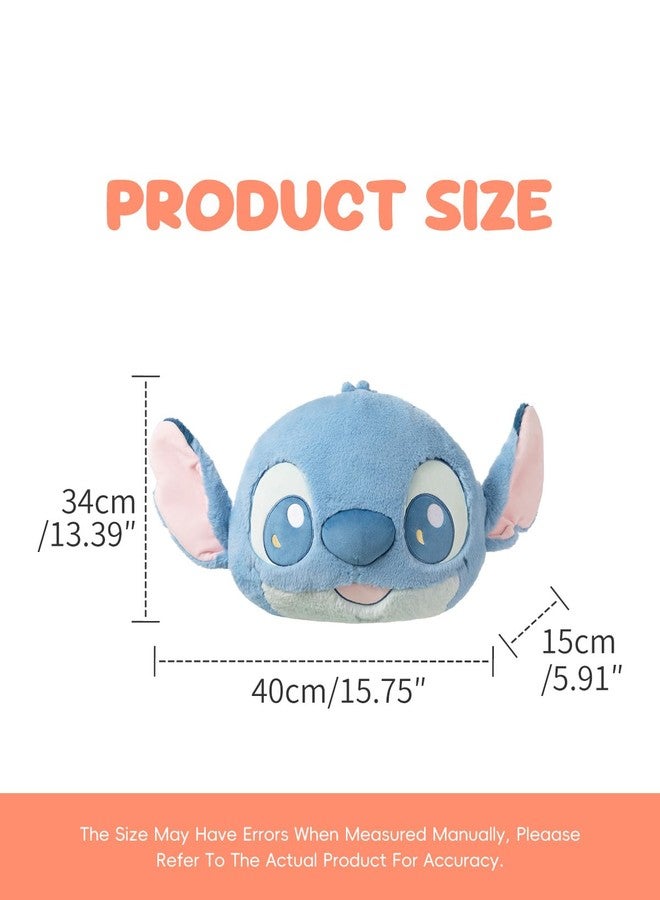 MINISO 16'' Disney Lilo & Stitch Plush Pillow -Fluffy Stuffed Animal Ultra Soft Cute Hugging Pillow Toy for Stitch Fans - Image 3