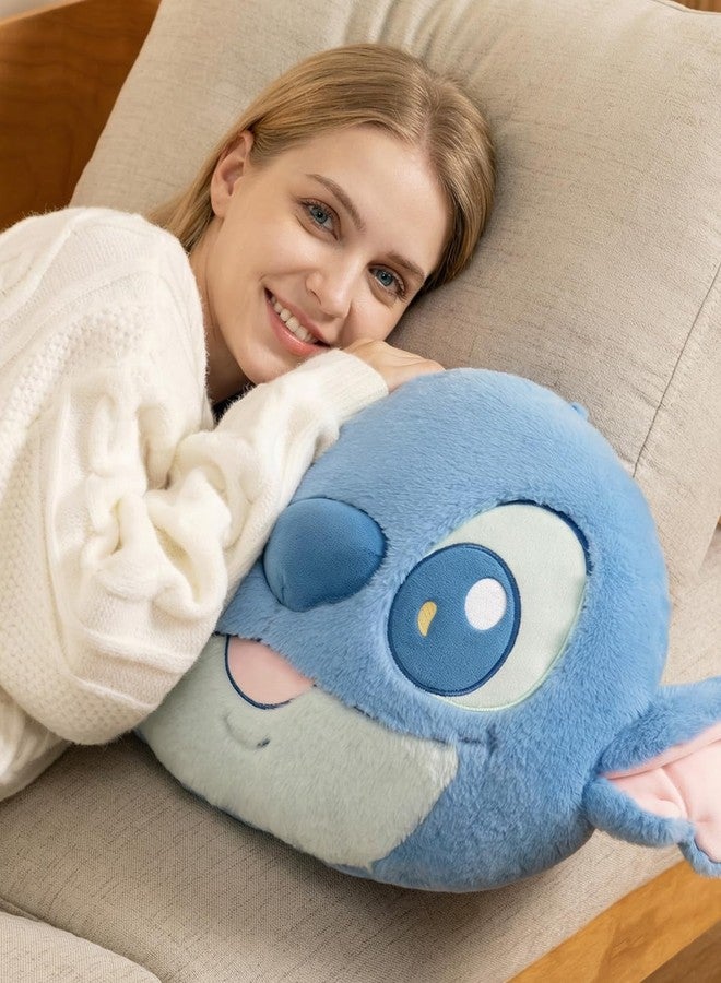 MINISO 16'' Disney Lilo & Stitch Plush Pillow -Fluffy Stuffed Animal Ultra Soft Cute Hugging Pillow Toy for Stitch Fans - Image 4