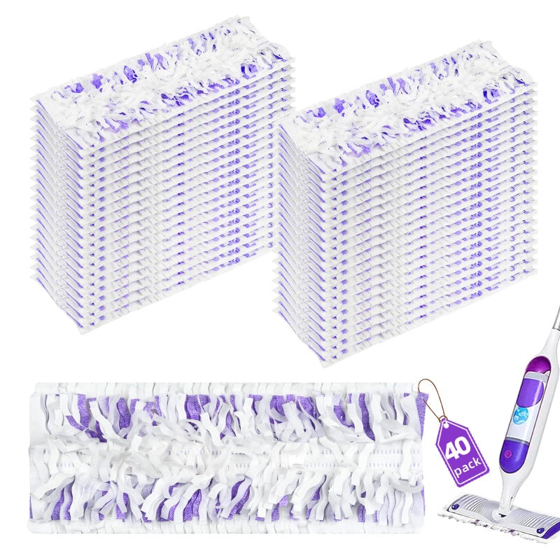 DrFlito 40 Count Disposable Power Mopâ„¢ Refills Compatible with SwifferÂ® Power Mopâ„¢, Powermopâ„¢ Pads for Multi-Surface Refills Pads for Floor Cleaning, Unscented - Image 1