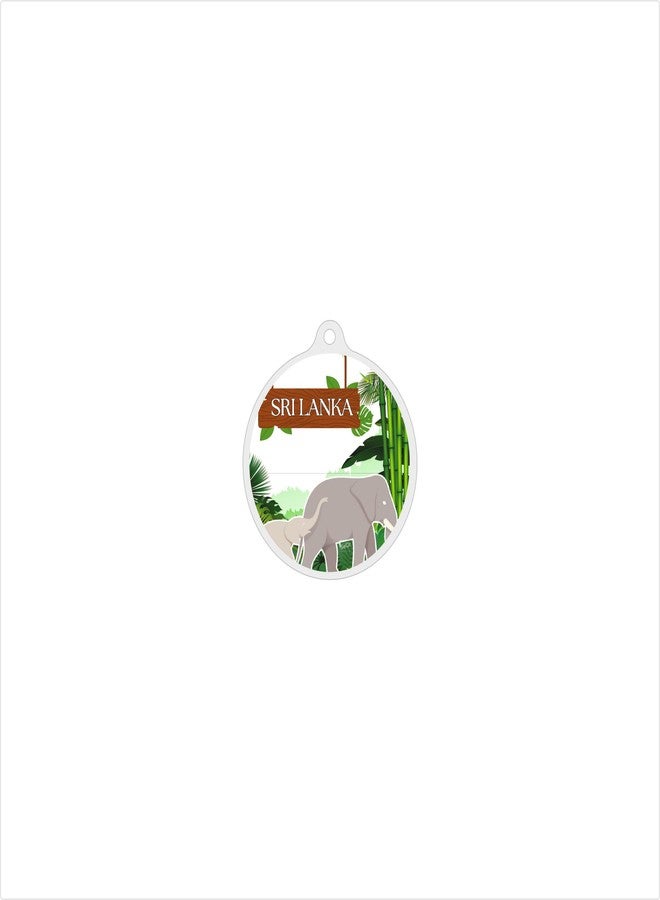 SeQR Lost and Found SRILANKA Souvenir Keychain Smart QR Tag for Travel, Bag, Stroller, Luggage Acrylic Digital ID Keychain for Safety and Return - Image 3