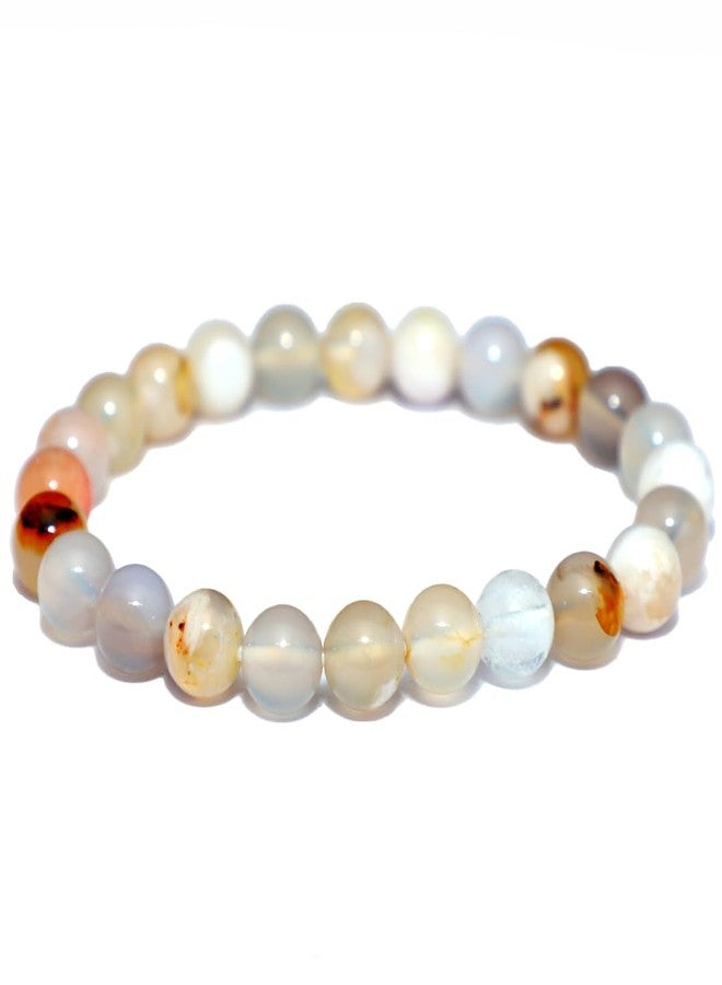 Crystal Divine Flower Agate Healing Crystal Bracelet For Woman 8mm Money Magnet Bracelet For Girls Crystal For Men Friendship Gifts Hand Couple Aesthetic For Gifts - Image 1