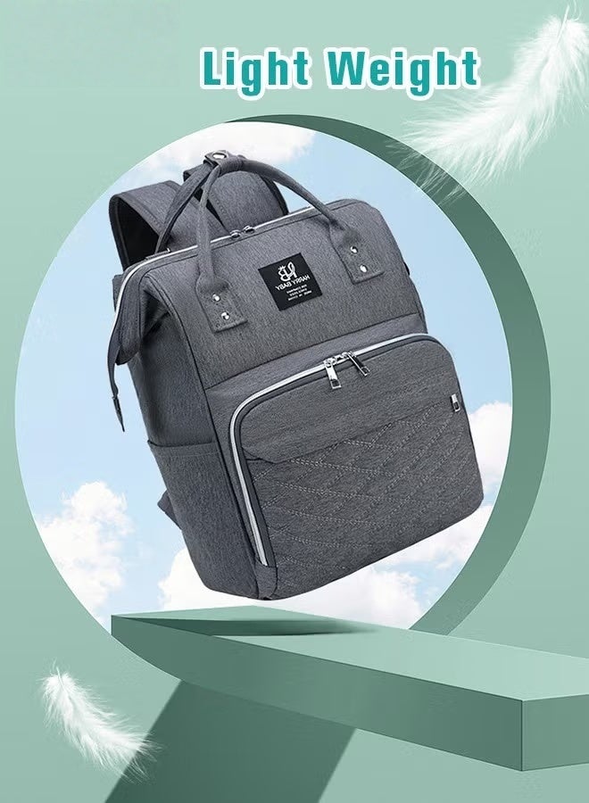 HOOKOR Diaper Bag Backpack, Multifunction Travel Back Pack Maternity Baby Changing Bags, Large Capacity, Waterproof and Stylish - Image 2