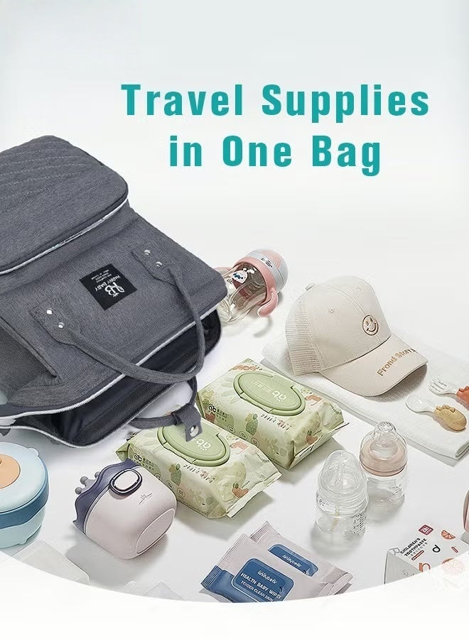 HOOKOR Diaper Bag Backpack, Multifunction Travel Back Pack Maternity Baby Changing Bags, Large Capacity, Waterproof and Stylish - Image 4