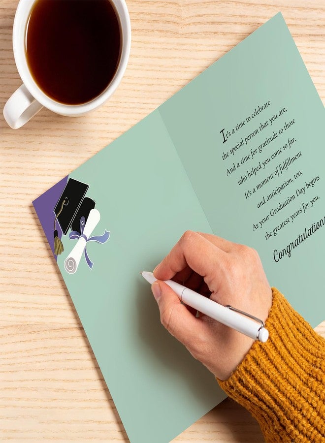 Ogeby Poem Graduation Card for Him Her, Congratulations Card for High School & College Grad, Your Graduation Day - Image 4