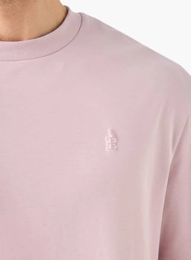Emperor Emperor Logo Print Round Neck T-shirt with Short Sleeves