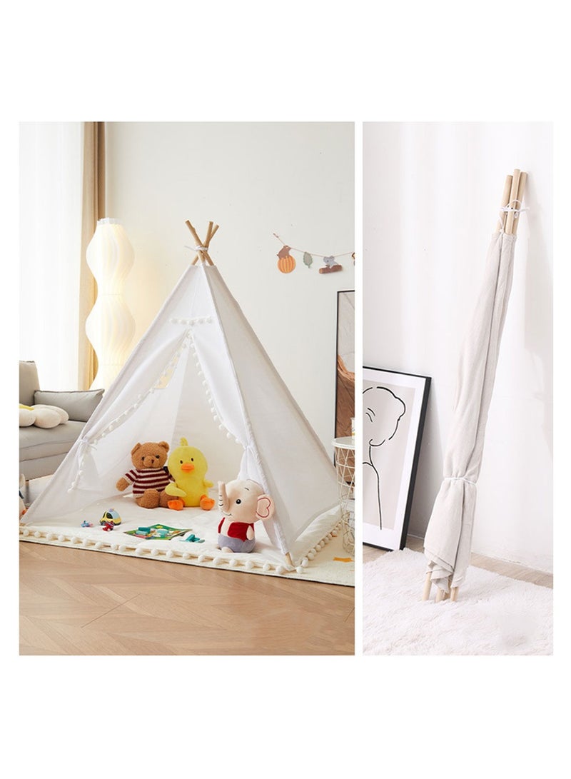 Cool Baby Foldable Teepee Tent with String Light for Kids Play Tents Kids Teepee Tent for Girls Boys Washable Tent Fodable Kids Play Tent - Image 4