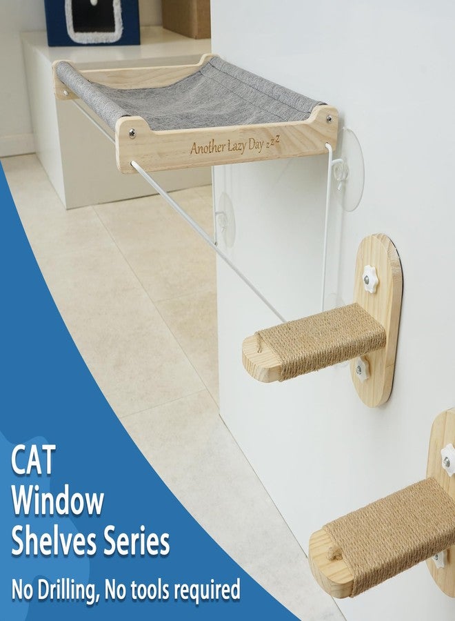 PETKARAY Cat Window Shelf, Original Cat Window Perch Stairs, Durable Kitty Seat for Window Sill, Sturdy Window Step for Indoor Cats - Image 5