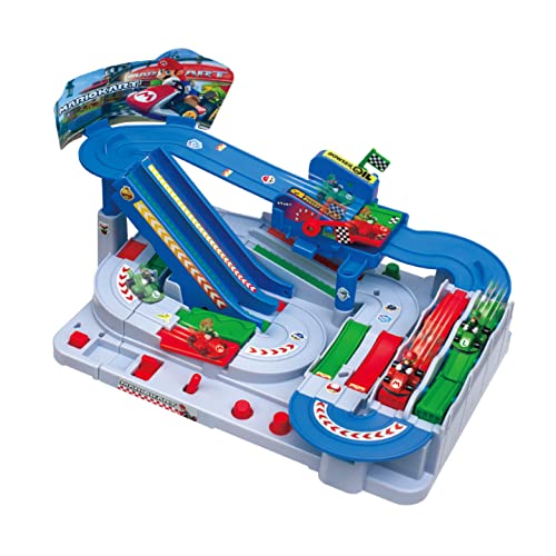 EPOCH Games Mario Kart Racing Deluxe Super Mario Vehicle Obstacle Course with Mario and Luigi Figures Perfect Action Tabletop Game for Ages 5 - Image 1