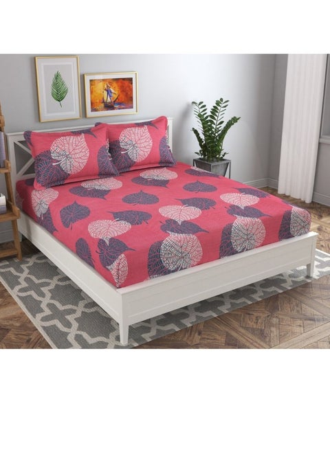 TSUMAB Bedsheet for Double Bed King Size | Double Bedsheet with Pillow Covers