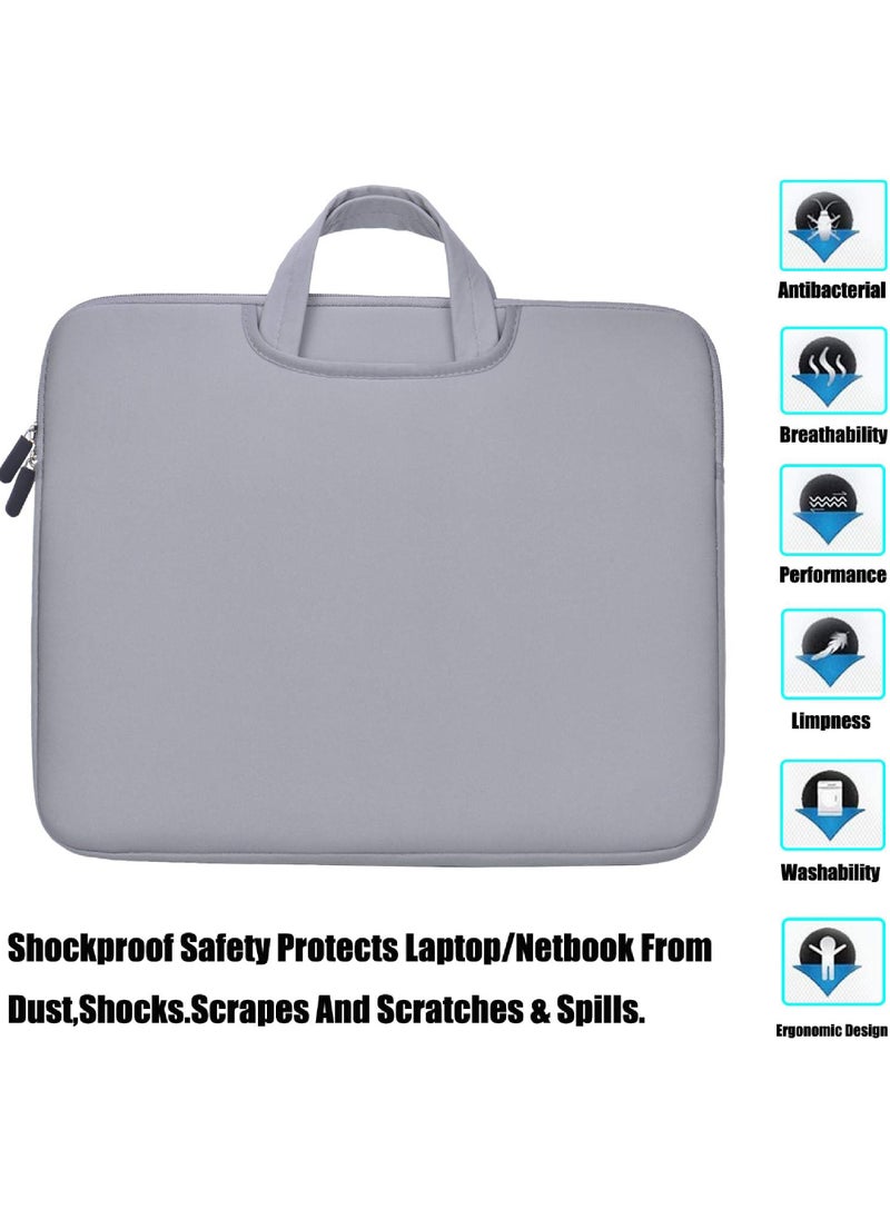 Rock Pow Laptop Bag Case Slim Durable Briefcase Handle Bag/Notebook Computer Protective Sleeve/Multifunctional Carrying Case Compatible with 15-15.6 Inch MacBook Pro Ultrabook Notebook Computer  - Image 5