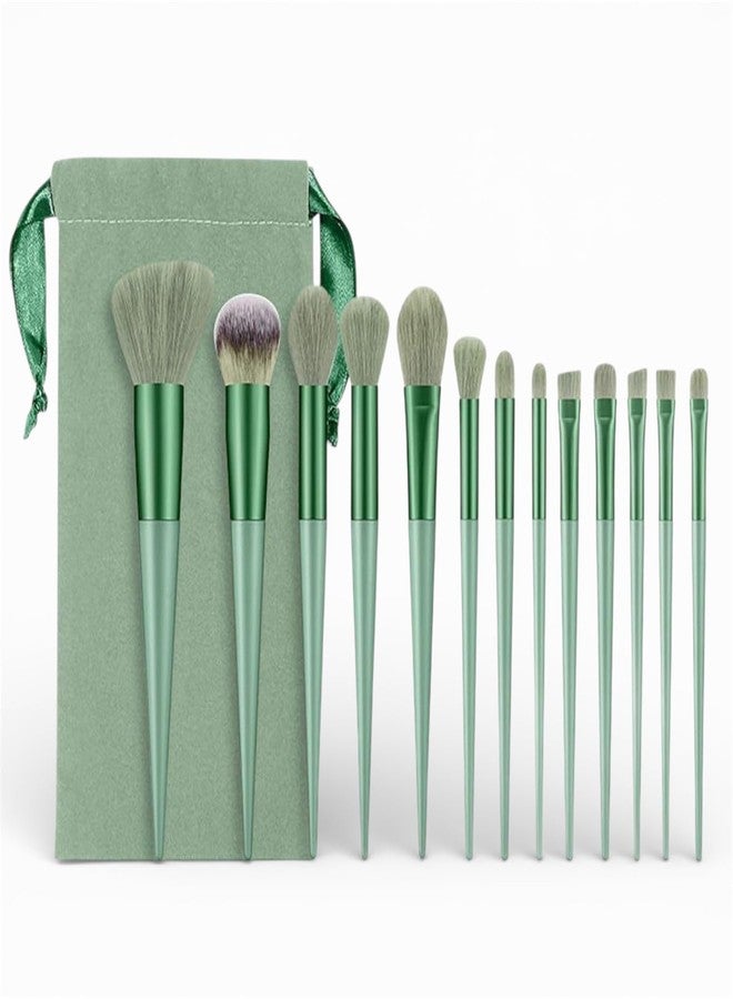 Keli 13 Pcs Makeup Brush Set for Face & Eye Makeup | Professional Soft Bristles Makeup Brushes Kit with Foundation, Blush, Powder, Concealer, Blending & Eyeshadow Brushes with Carry Pouch - Image 1