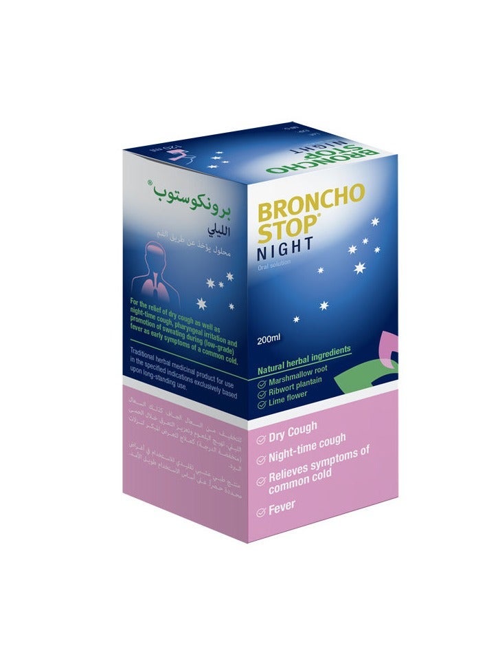 Bronchostop Night Oral Solution 200Ml