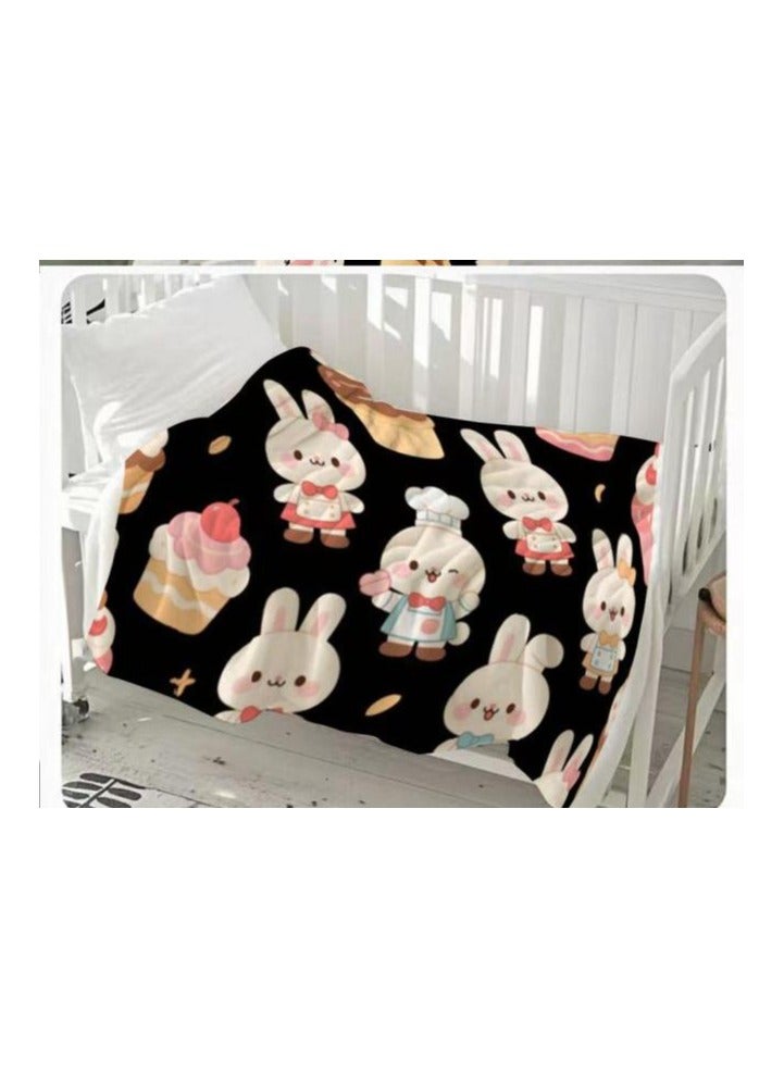 general Flannel thin blanket (warm and comfortable, suitable for sleep, gaming, dust removal and sandproof) 150cm*200cm - 1002 - Image 3