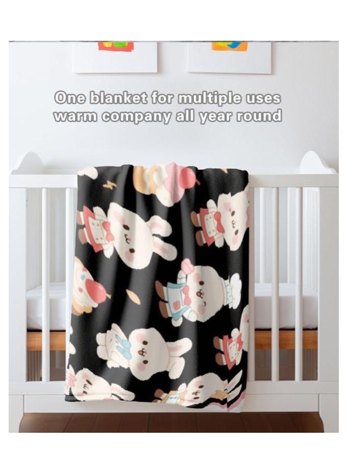 general Flannel thin blanket (warm and comfortable, suitable for sleep, gaming, dust removal and sandproof) 150cm*200cm - 1002 - Image 5