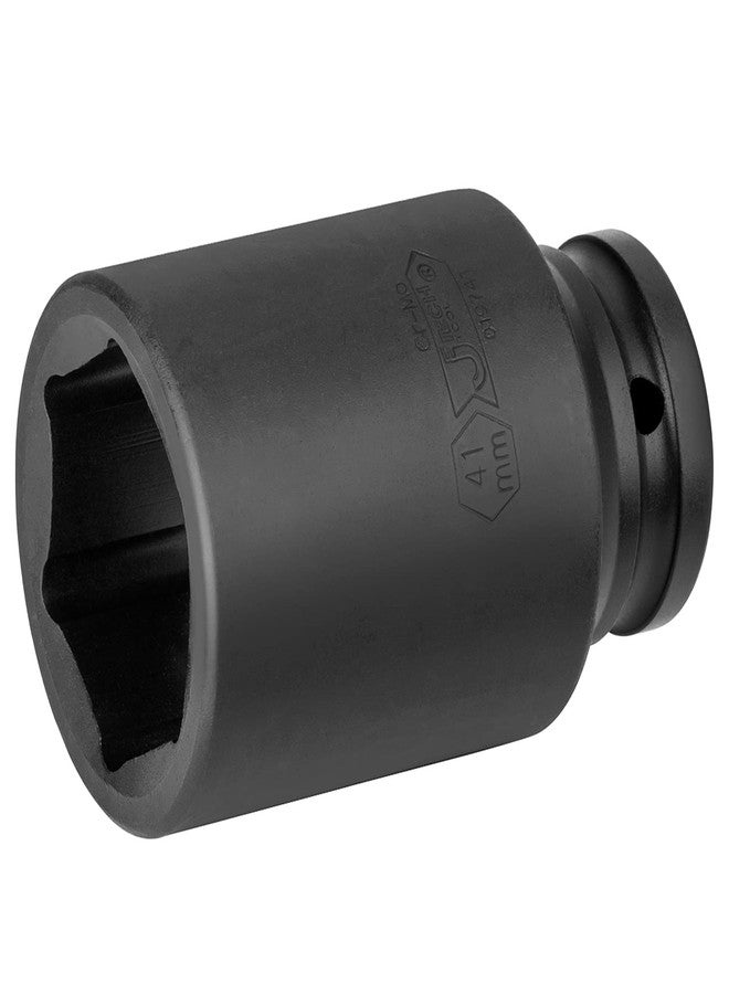 Jetech 3/4-Inch Drive 41mm Deep Impact Socket with 6-Point Design, Heat-Treated Chrome Molybdenum Alloy Steel, Metric - Image 1