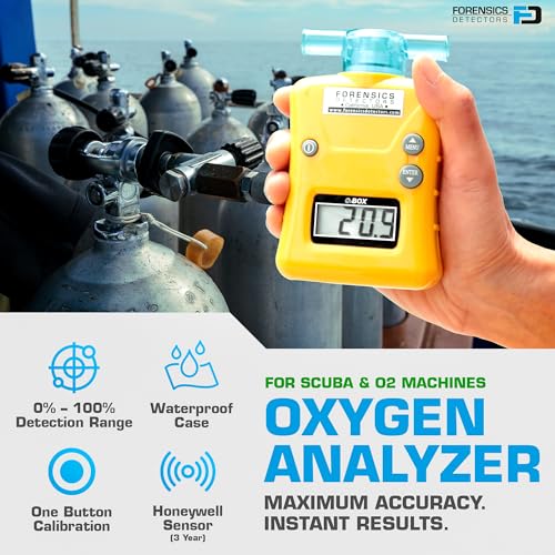 FORENSICS DETECTORS FD OXYGEN Analyzer by FORENSICS | 0%-100% with 0.1% resolution | Scuba, Nitrox, Divers | Water Resistant Case | - Image 2