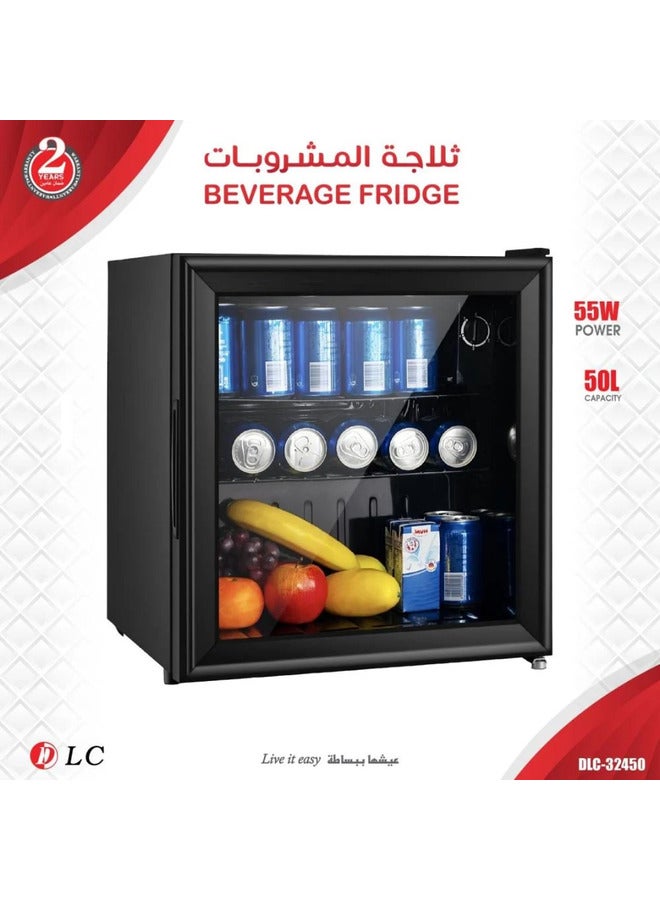 DLC Mini Beverage Refrigerator with 50L Capacity 55 W 32450 Black - Image 3