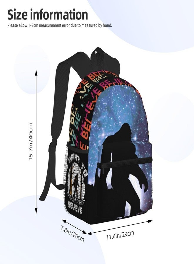Ubouigr Sasquatch Bigfoot Casual Backpack Travel Backpack Laptop Backpacks Daily Backpack For Women Men - Image 4